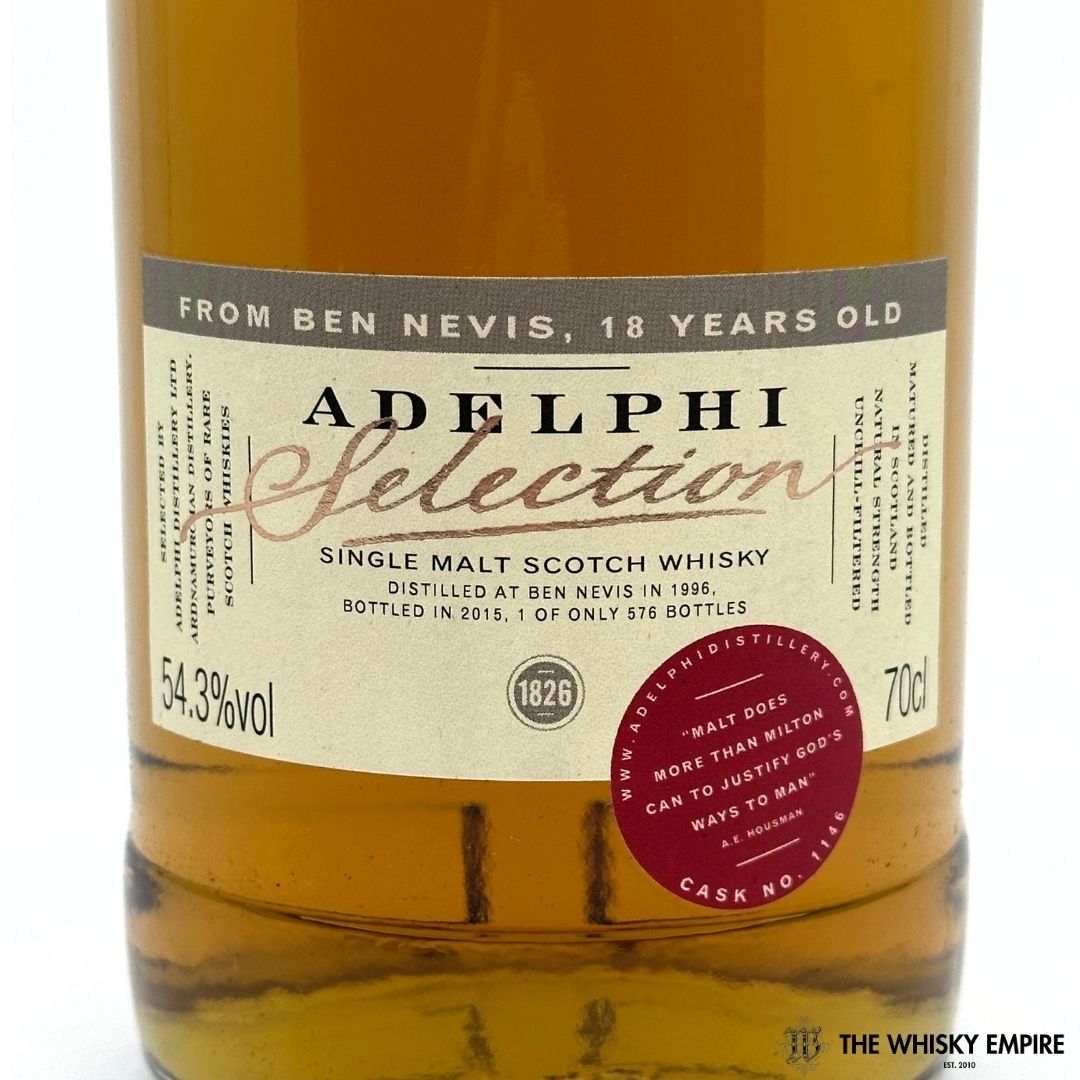 Adelphi Selection Ben Nevis 18 yo Cask Strength Single Malt Scotch Whisky