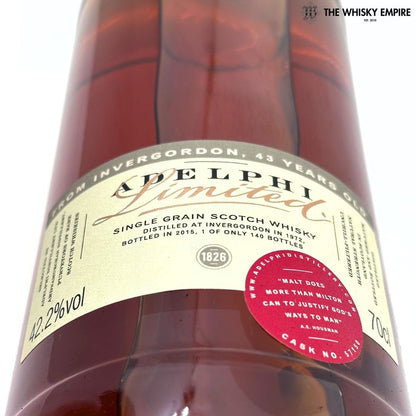 Adelphi Limited Invergordon 43 Year Old Single Grain Scotch Whisky