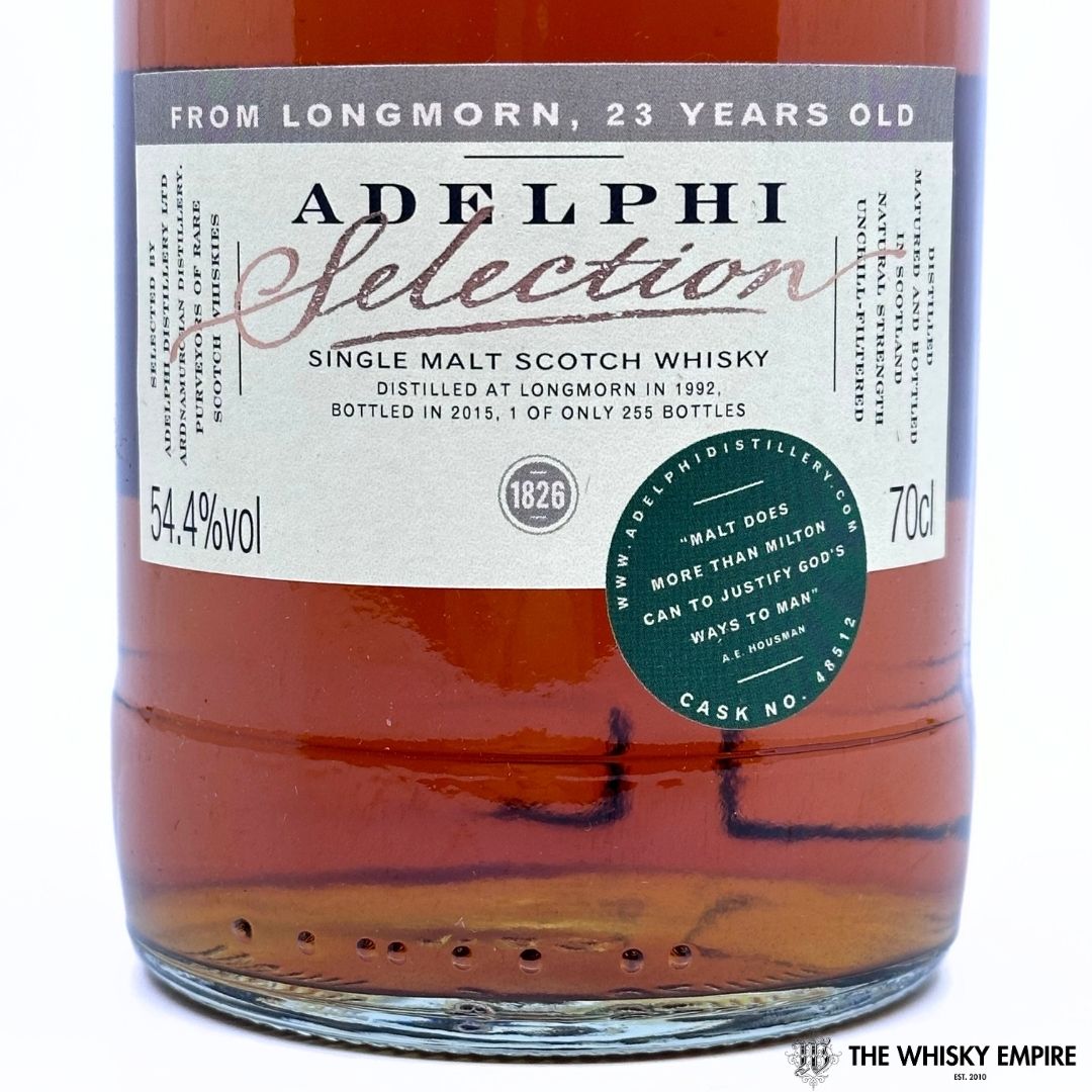 Adelphi Selection Longmorn 23 yo Cask Strength Single Malt Scotch Whisky