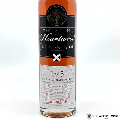 Heartwood 1 of 3 Cask Strength Vatted Malt Whisky, Tasmania, Australia