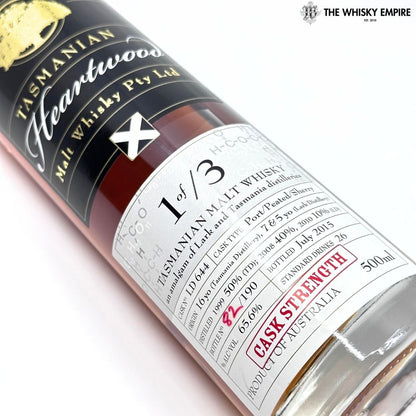 Heartwood 1 of 3 Cask Strength Vatted Malt Whisky, Tasmania, Australia