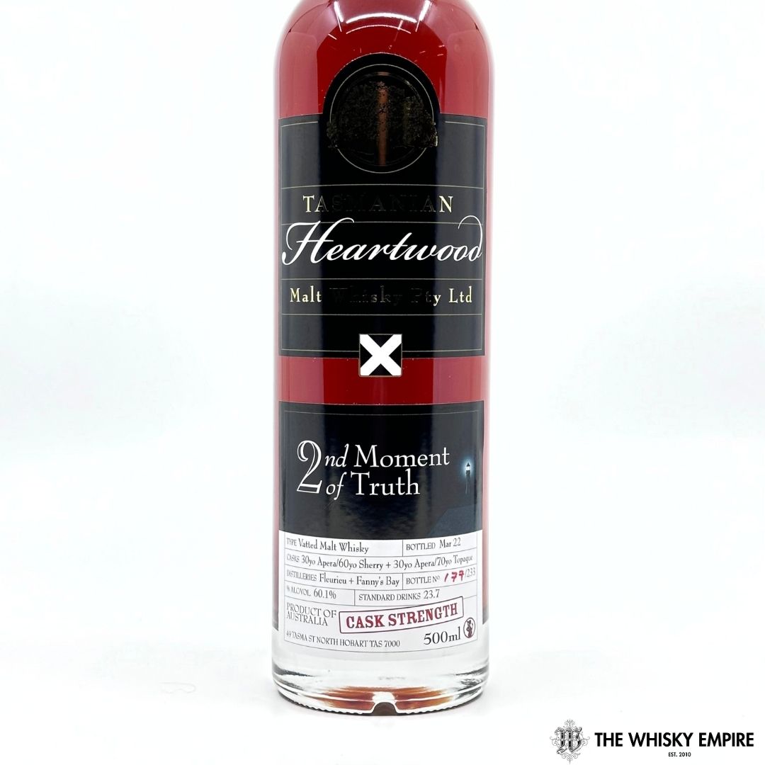 Heartwood 2nd Moment of Truth Cask Strength Vatted Malt Whisky, Tasmania, Australia