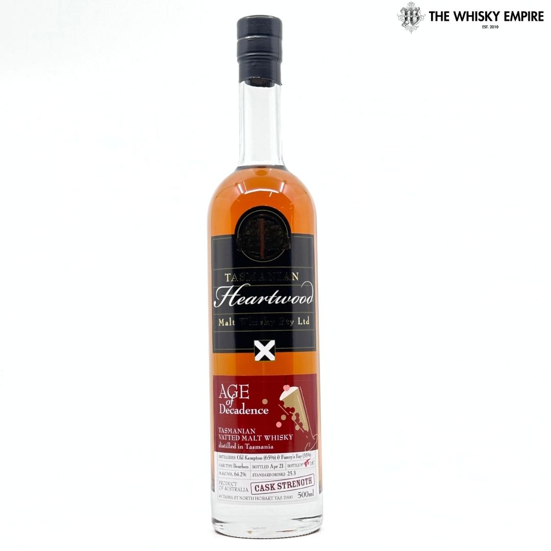 Heartwood Age Of Decadence Cask Strength Vatted Malt Whisky, Tasmania, Australia