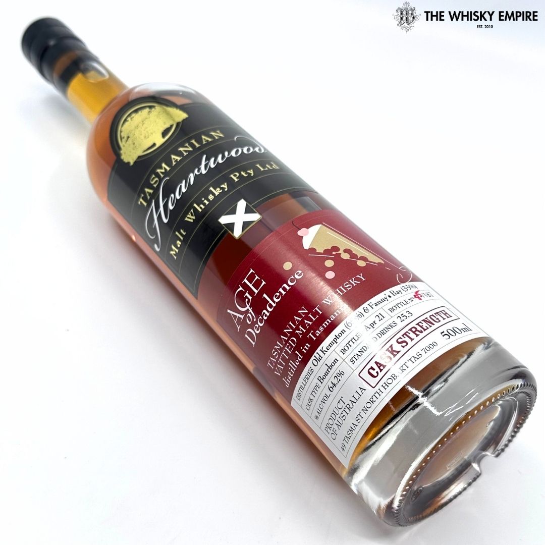 Heartwood Age Of Decadence Cask Strength Vatted Malt Whisky, Tasmania, Australia