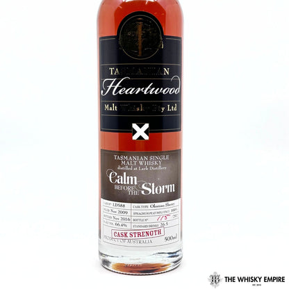 Heartwood Calm Before The Storm Cask Strength Single Malt Whisky, Tasmania, Australia