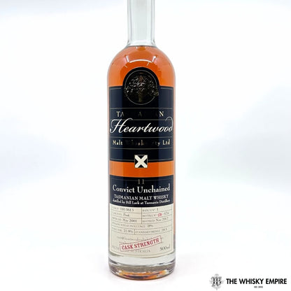 Heartwood Convict Unchained 11YO Cask Strength Single Malt Whisky, Tasmania, Australia