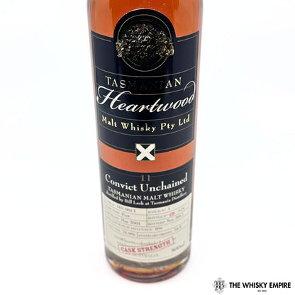 Heartwood Convict Unchained 11YO Cask Strength Single Malt Whisky, Tasmania, Australia