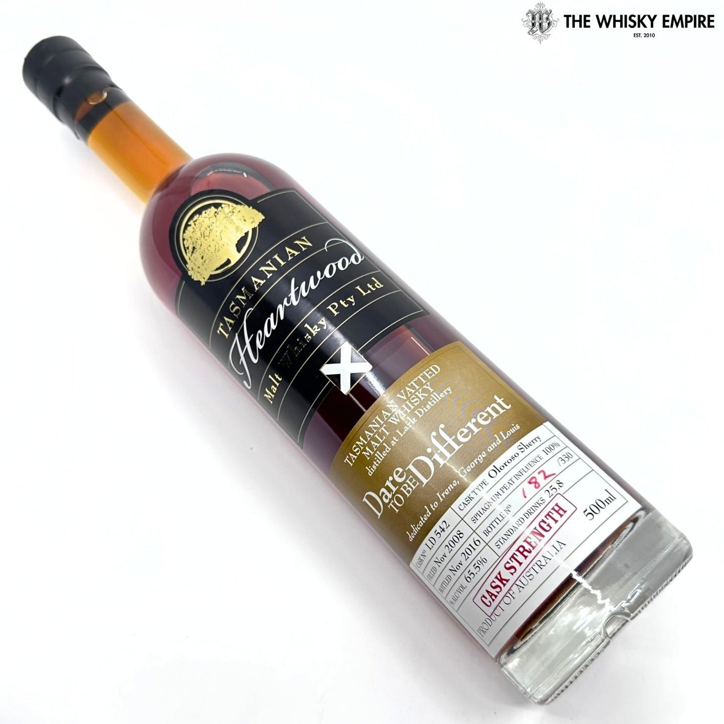 Heartwood Dare To Be Different 8YO Cask Strength Single Malt Whisky, Tasmania, Australia