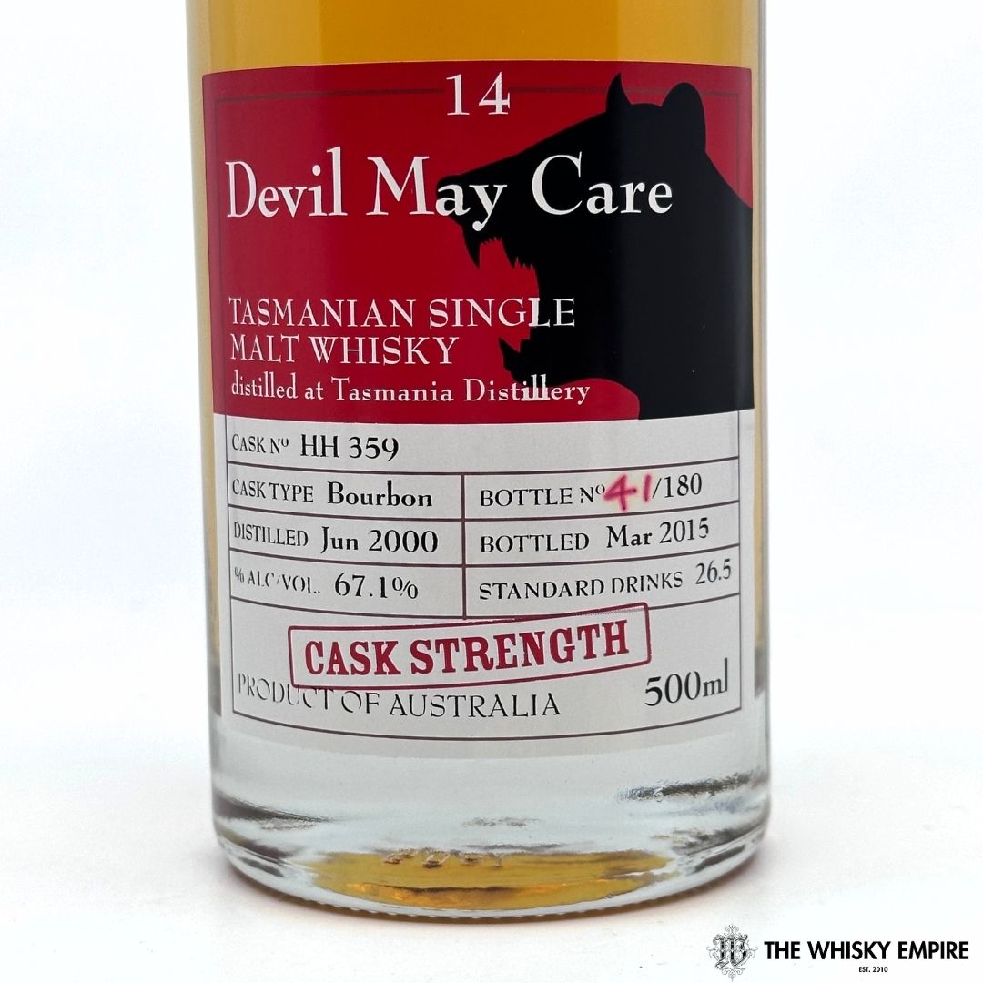 Heartwood Devil May Care 14YO Cask Strength Single Malt Whisky, Tasmania, Australia