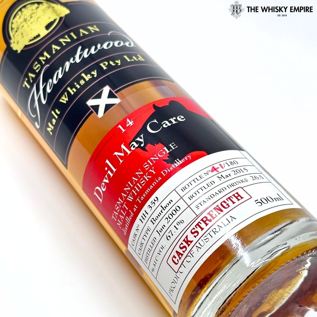 Heartwood Devil May Care 14YO Cask Strength Single Malt Whisky, Tasmania, Australia