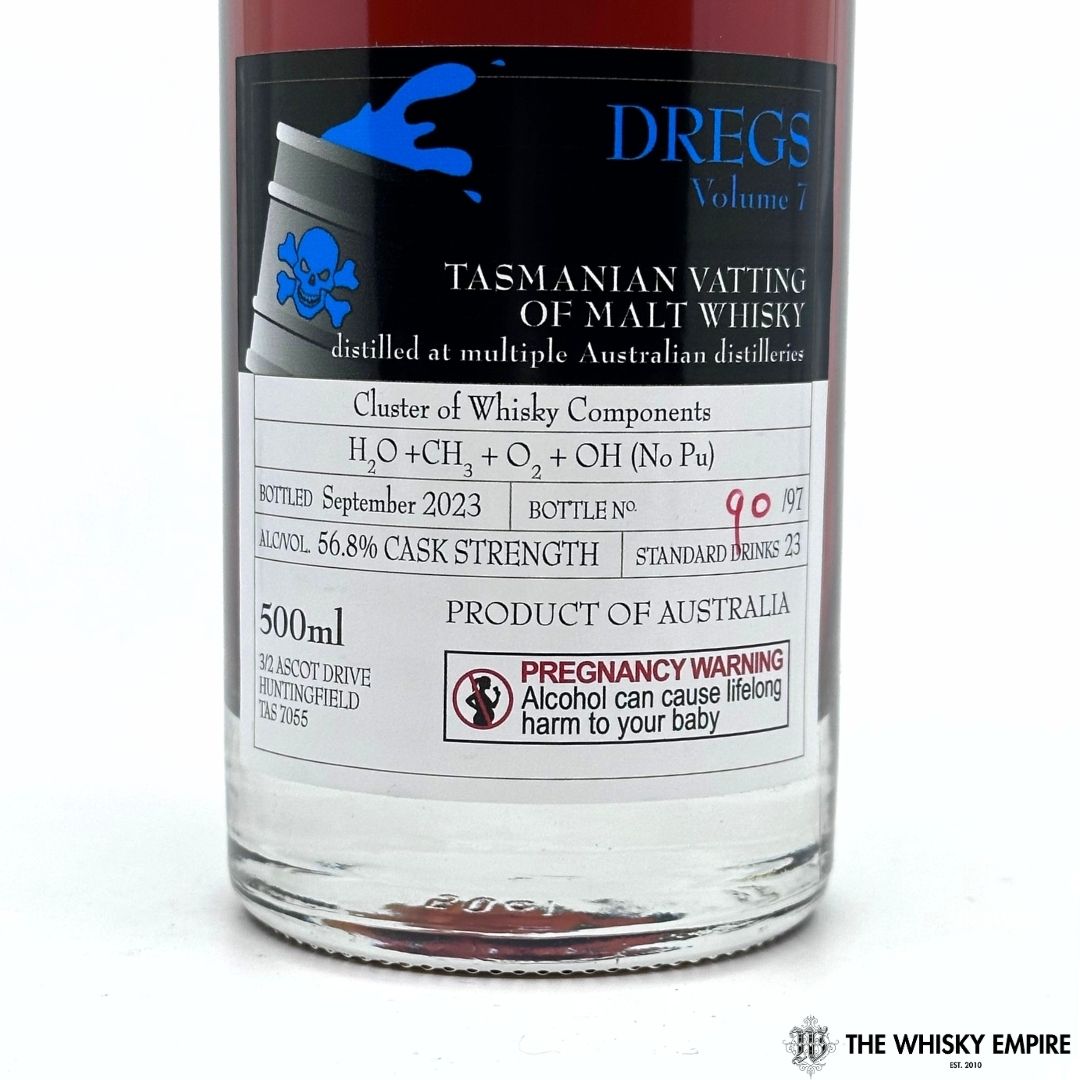 Heartwood Dregs Volume 7 Cask Strength Vatted Malt Whisky, Tasmania, Australia