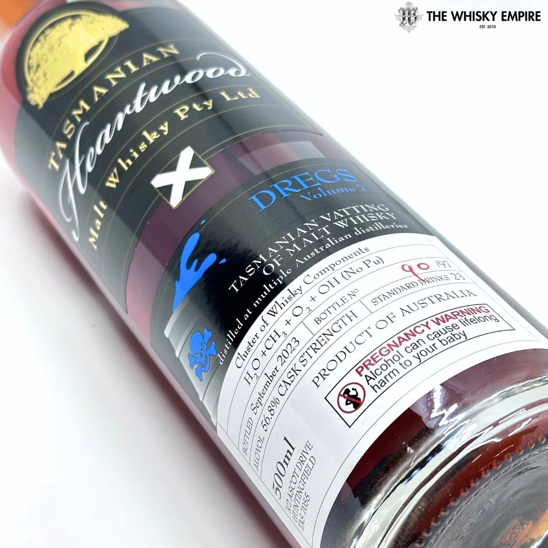 Heartwood Dregs Volume 7 Cask Strength Vatted Malt Whisky, Tasmania, Australia