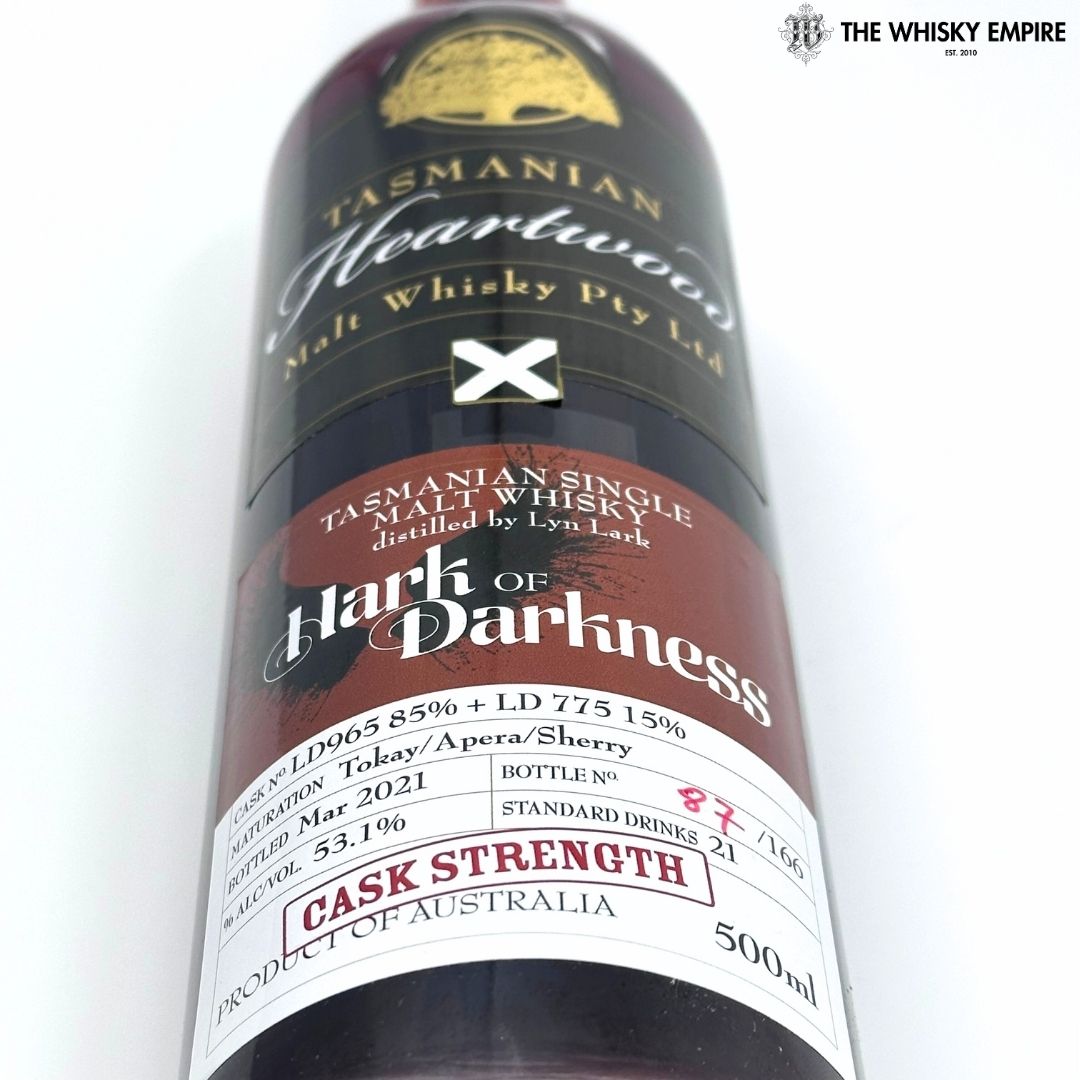 Heartwood Hark Of Darkness Cask Strength Single Malt Whisky, Tasmania, Australia