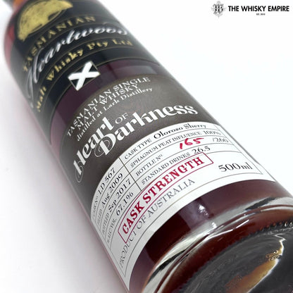 Heartwood Heart Of Darkness Cask Strength Single Malt Whisky, Tasmania, Australia