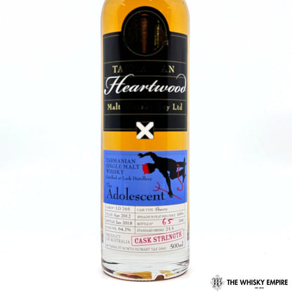 Heartwood The Adolescent Cask Strength Single Malt Whisky, Tasmania, Australia