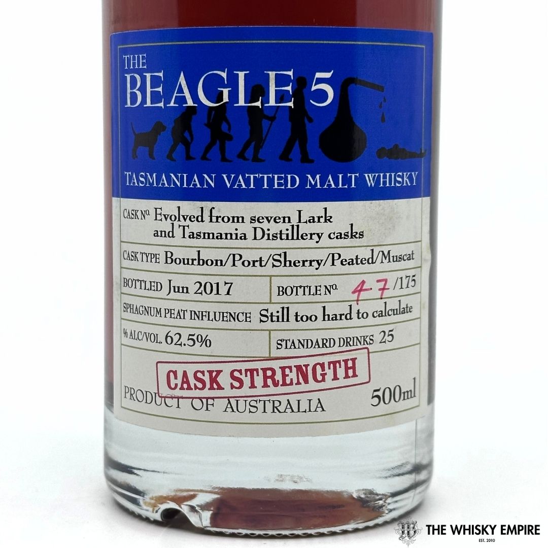 Heartwood The Beagle 5 Cask Strength Vatted Malt Whisky, Tasmania, Australia