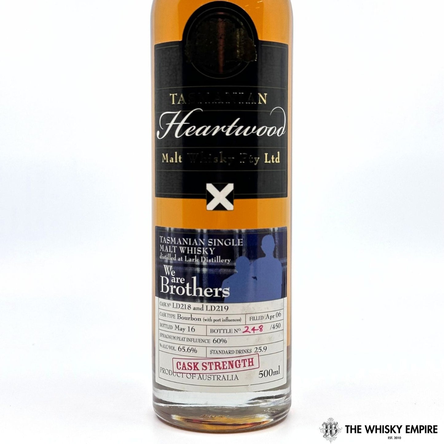 Heartwood We Are Brothers Cask Strength Single Malt Whisky, Tasmania, Australia