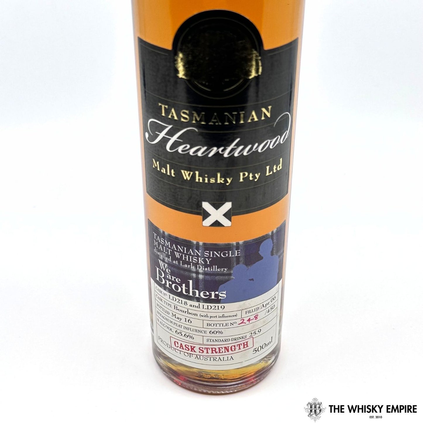 Heartwood We Are Brothers Cask Strength Single Malt Whisky, Tasmania, Australia