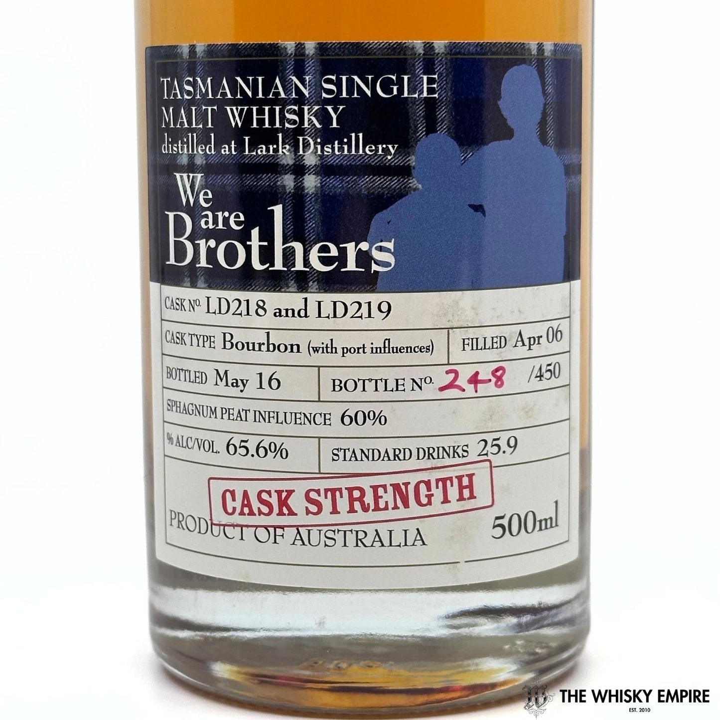 Heartwood We Are Brothers Cask Strength Single Malt Whisky, Tasmania, Australia