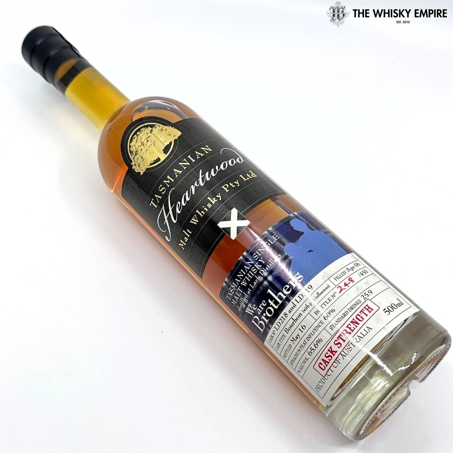 Heartwood We Are Brothers Cask Strength Single Malt Whisky, Tasmania, Australia