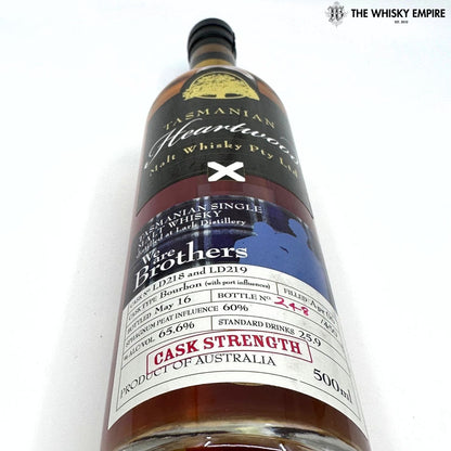 Heartwood We Are Brothers Cask Strength Single Malt Whisky, Tasmania, Australia