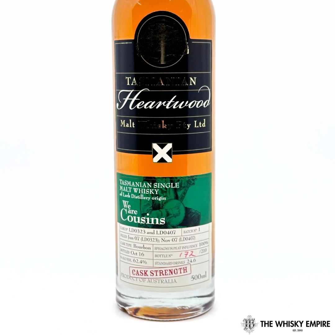 Heartwood We Are Cousins Batch No. 1 Cask Strength Single Malt Whisky, Tasmania, Australia