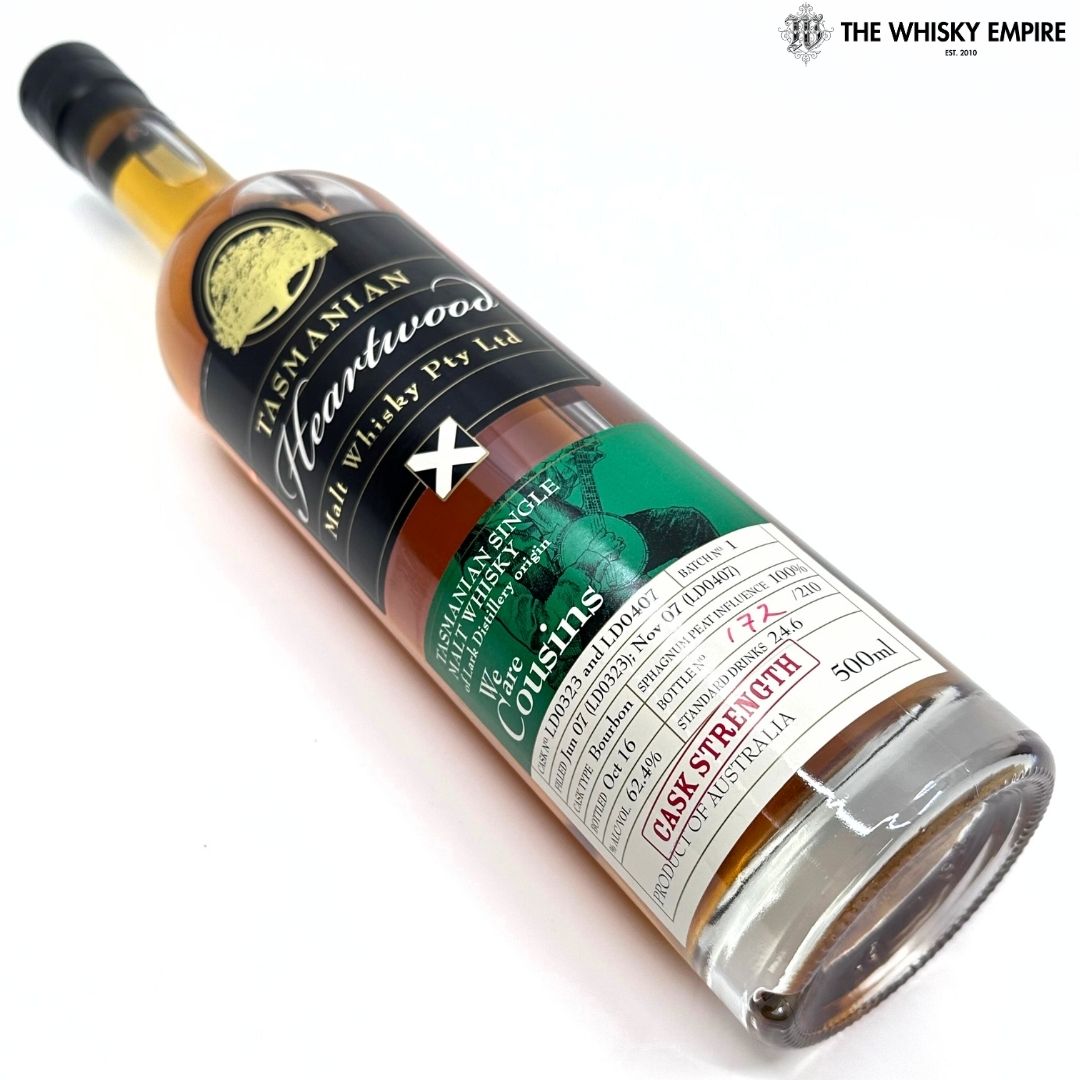 Heartwood We Are Cousins Batch No. 1 Cask Strength Single Malt Whisky, Tasmania, Australia