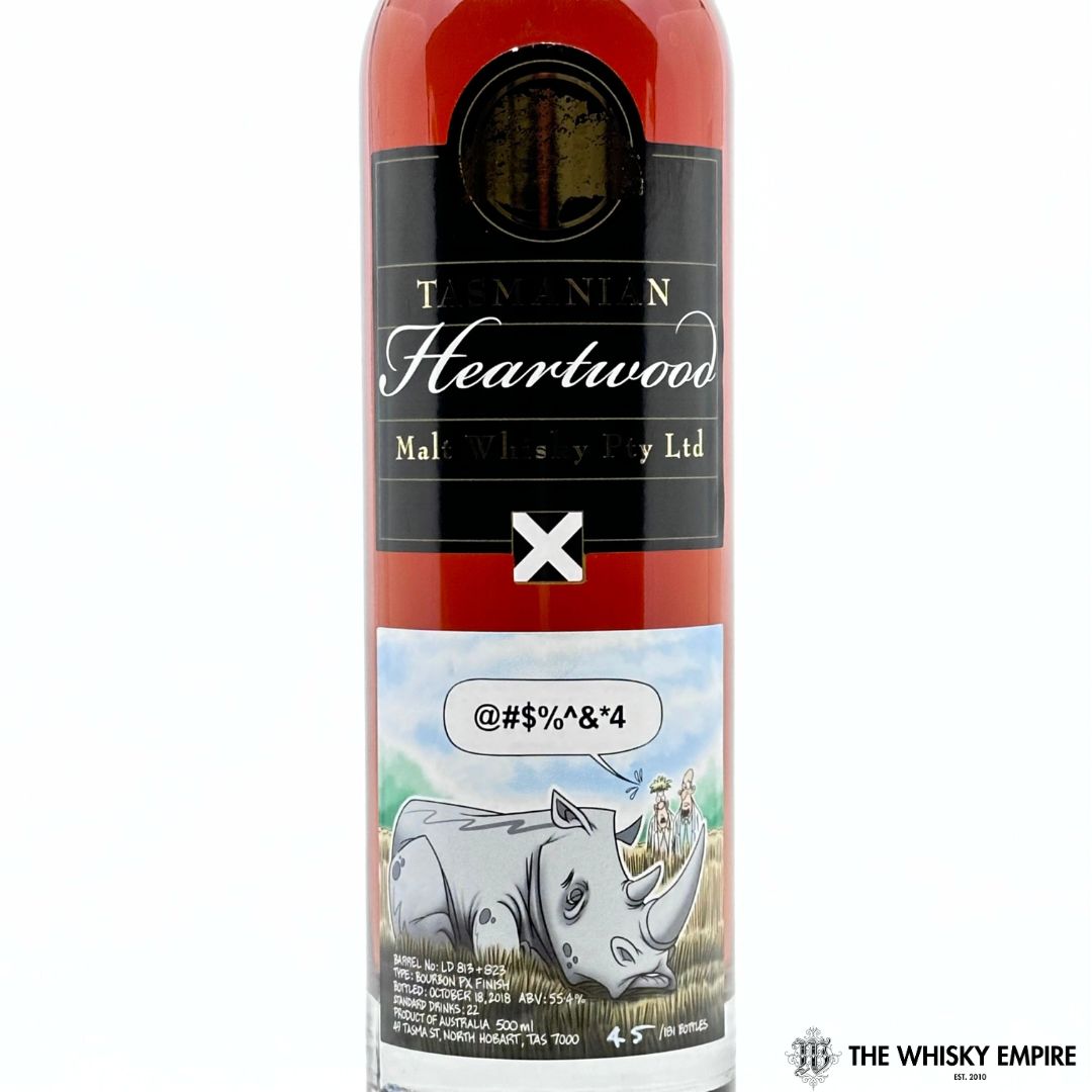 Heartwood Malt Whisky @#$%^&*4 Bourbon PX Finish Cask Strength Single Malt Whisky, Tasmania