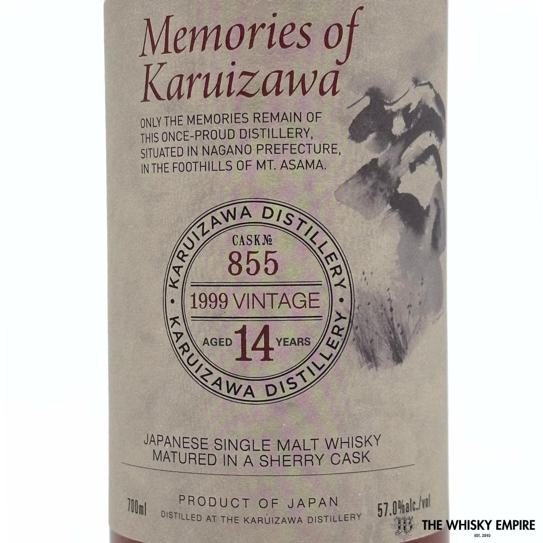 Karuizawa Memories of Karuizawa Sherry Cask 855 Cask Strength Single Malt Whisky, Japan