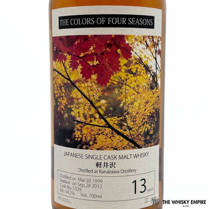 Karuizawa The Colors of Four Seasons Cask 5329 13yo Cask Strength Single Malt Whisky, Japan