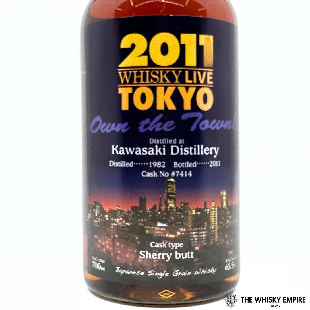 Kawasaki Tokyo Whisky Live "Own the Town" 1982 Sherry Butt 7414 33 yo Cask Strength Single Grain Whisky, Japan