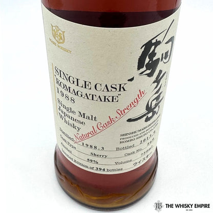 Mars Single Cask Komagatake Sherry Cask 569 1988 25yo Single Malt Whisky, Japan