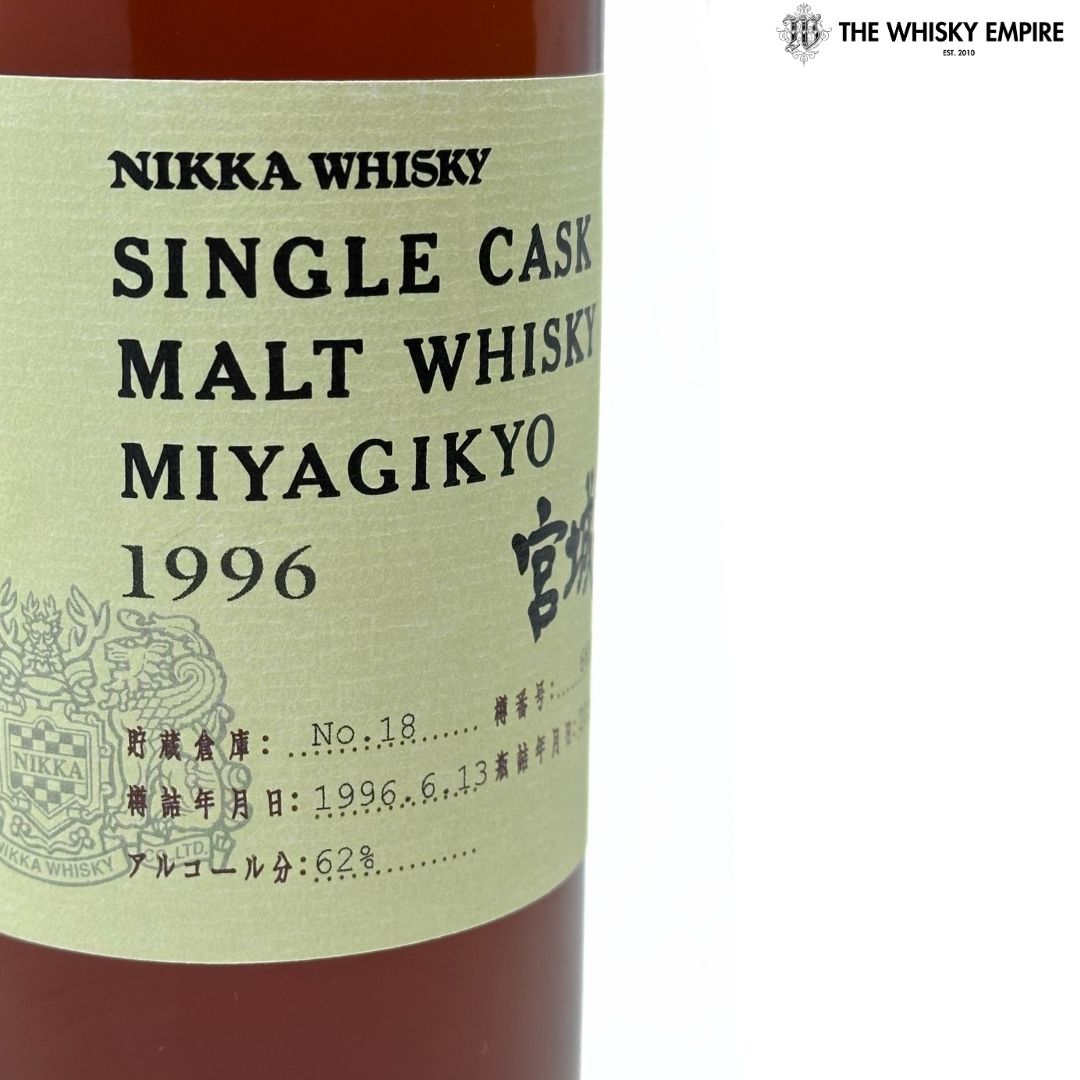 Nikka Miyagikyo Single Cask 66535 1996 18yo Cask Strength Malt Whisky, Japan