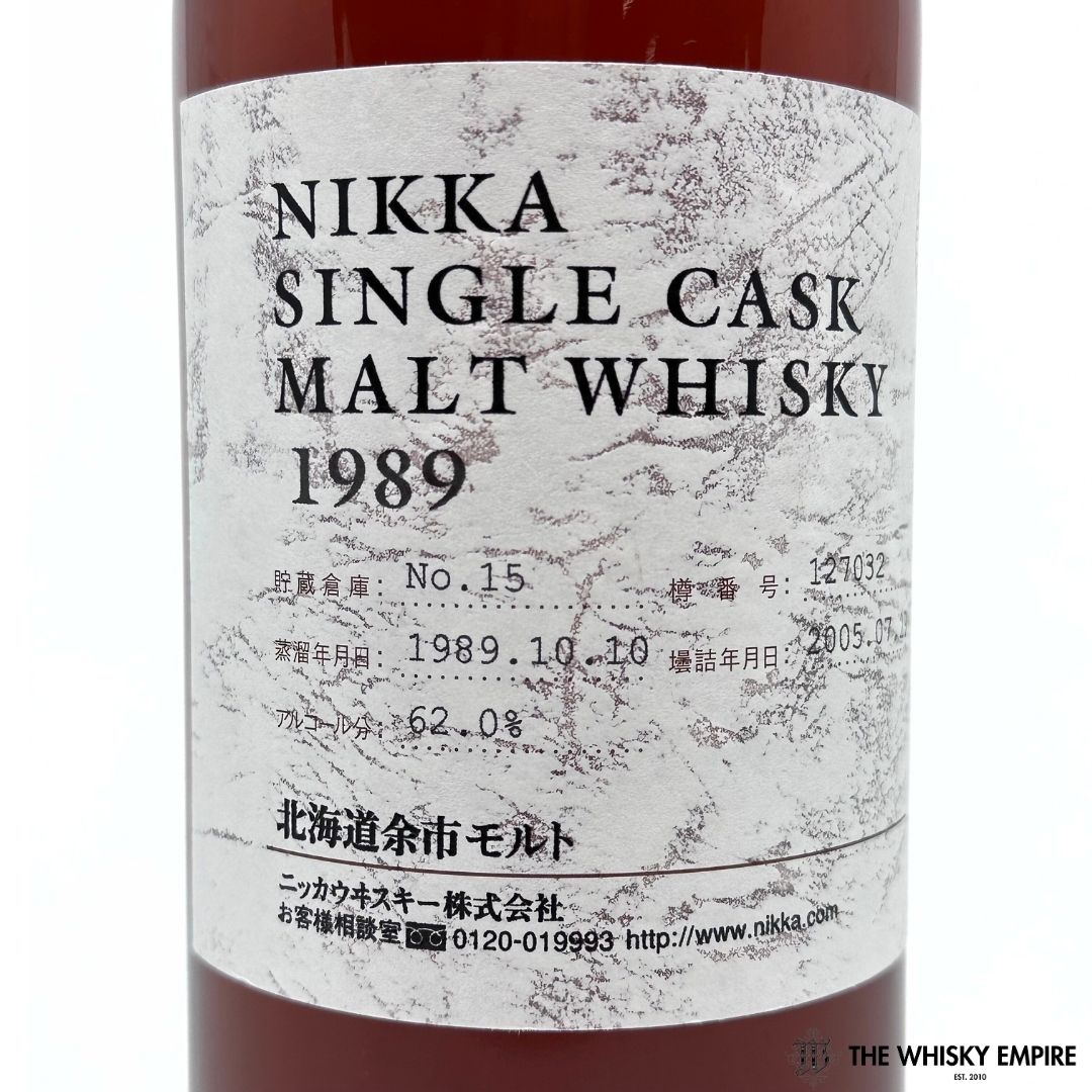 Nikka Yoichi Single Cask 127032 1989 16yo Cask Strength Single Malt Whisky, Japan