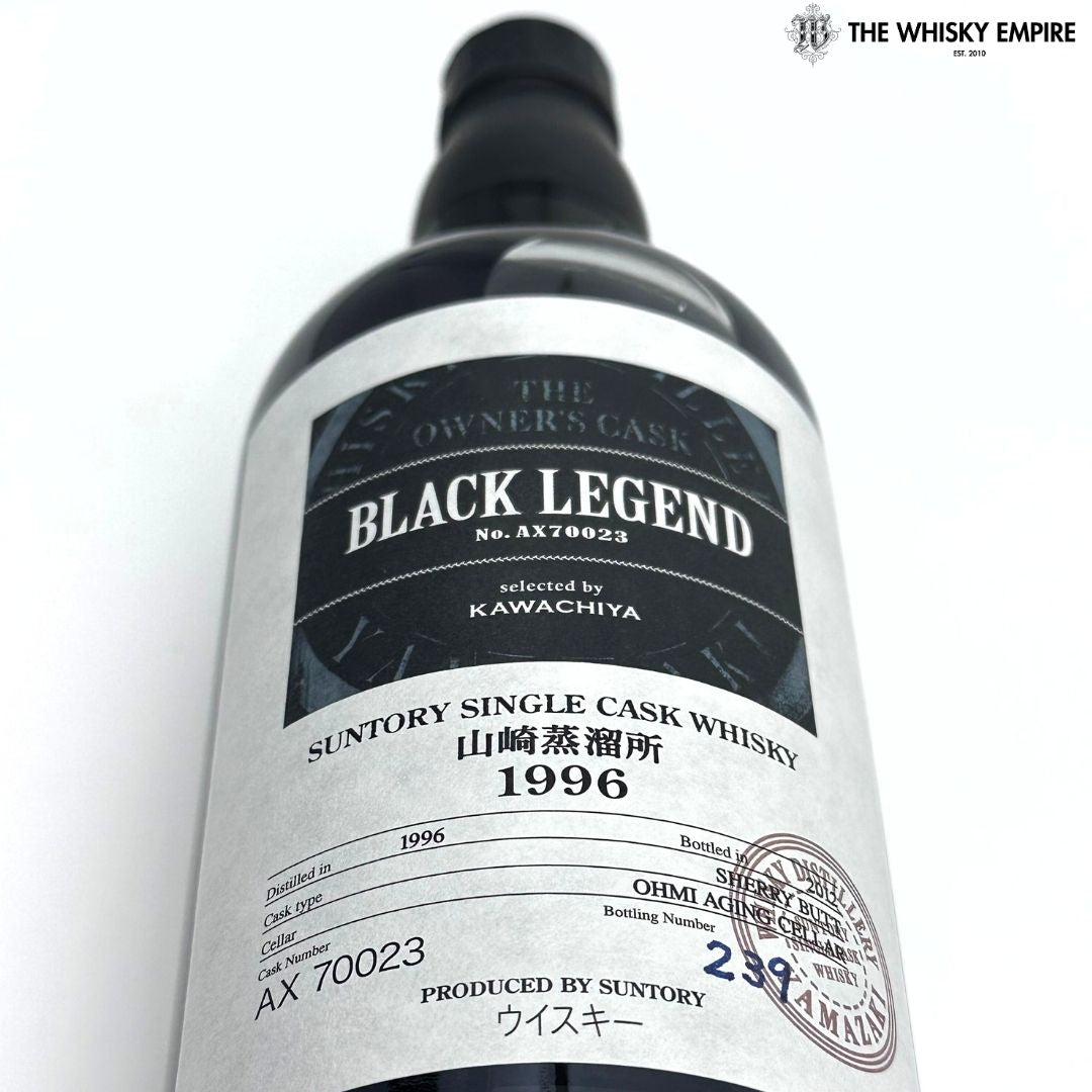 Yamazaki Owner’s Cask Black Legend Sherry Cask AX70023 1996 16yo Cask Strength Single Malt Whisky, Japan